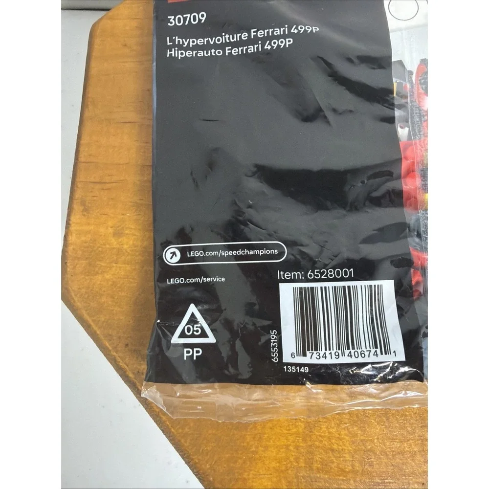 LEGO Speed Champions Ferrari 499P Hypercar 30709 Paper Bag Set‎ – Factory Sealed
